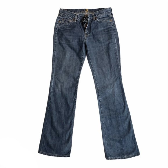 7 For All Man Kind Womens Flare Jeans 28 x 30 - Picture 1 of 8